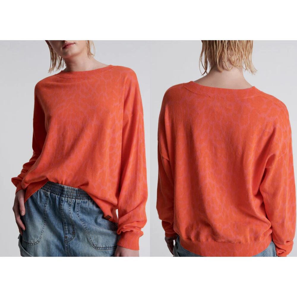 One Teaspoon NEON LEOPARD‎ KNIT SWEATER size XS